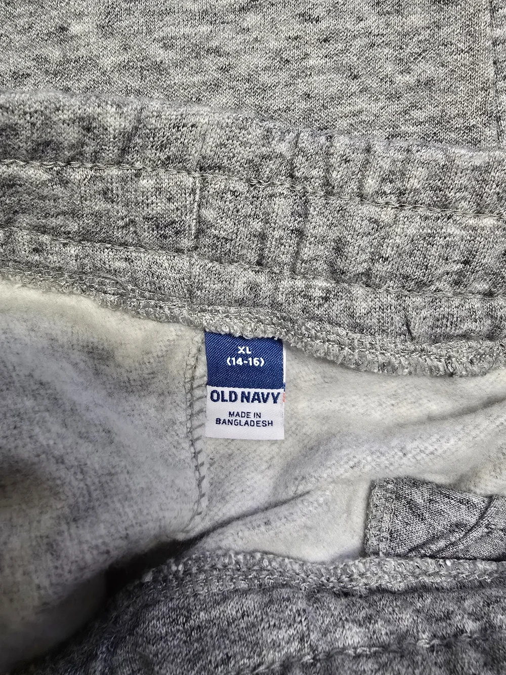 Old Navy Kids Gray Fleece Jogger Sweatpants XL (14-16) NWT Soft Pull-On